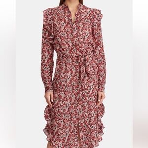 Lauren Ralph Lauren floral shirt dress size 12